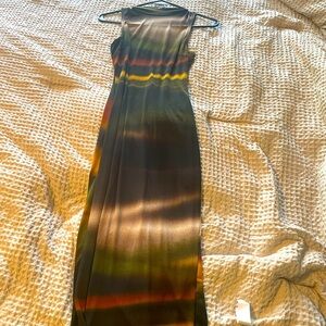 Large stretch midi dress